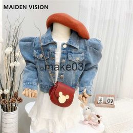 Jackets Girl outfit autumn kids Denim jacket For Girls Jeans baby Coat Children Clothes winter Fashion Short Baby Denim Jackets 18 year J230728