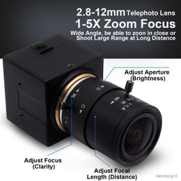 Webcams 1080P Manual Zoom Varifocal Lens Webcam PC Low Light Video Camera for PC Computer Laptop R230728