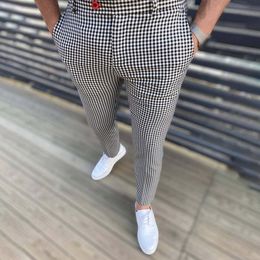 Men's Pants Summer Casual Trousers Fashion Classic Stripe Plaid Black Solid Color High Quality Formal Suit Male 230727