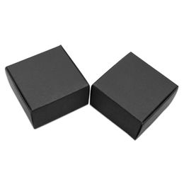 50pcs Paper Cardboard Small Box for Jewelry Earrings Crafts Packing Birthday Party Favors Gifts Package Kraft Paper Carton Boxes240K