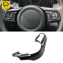 Auto Car Accessories Steering Wheel Panel Cover Trim Sticker Frame Interior Decoration for Jaguar E-Pace X540 2017-2020246x