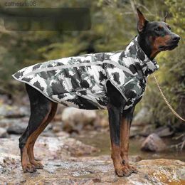 Reflective Design Safety Clothing Dog et Clothes Waterproof for Large Cold Weather Added Pet Coat L230621