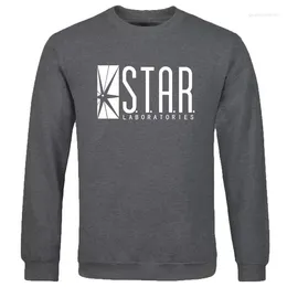 Men's Hoodies Spring Autumn Man Sweatshirt Top Star S.t.a.r.Labs Printed Fashion Clothing For Men Solid Color Casual Pullover Sportswear