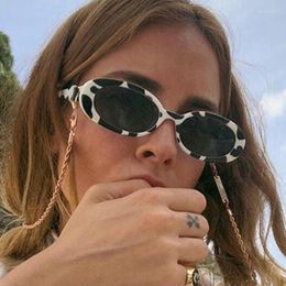 Sunglasses Style Oval Women Vintage Retro Round Frame White Mens Sun Glasses Female Black Hip Hop Clear UV400