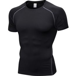 Men's T-Shirts Quick Dry Running Shirt Men Rashgard Fitness Sport Gym T-shirt Bodybuilding Gym Clothing Workout Short Sleeve Tshirt For Men 230727