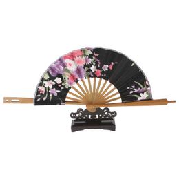 Chinese Style Products Vintage Art Style Folding Fan Stand Display Base Home Office Table Decor