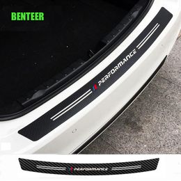 Carbon Fibre power performance M car rear bumper sticker for bmw E34 E36 E60 E90 E46 E39 E70 F10 F20 F30 X5 X6263w