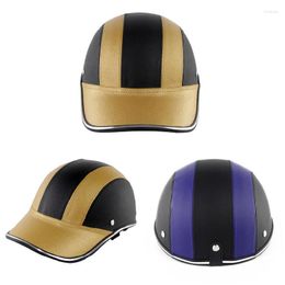 Motorcycle Helmets Helmet Half Open Face Baseball Cap Breathable Detachable Lining Adjustable Stap