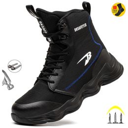 Dress Shoes High Quality Work Boots Luxury Safety Shoes Men Puncture-Proof work Shoes Sneakers Steel Toe Indestructible Shoes 230728