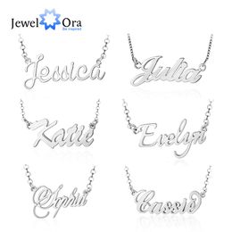 Pendant Necklaces Mothers Day Gift 925 Sterling Silver Personalize Nameplate Letter Initial Necklace Custom Name Chain Pendants for Women Mom Nana 230728