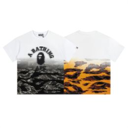 A Bathing Ape Shirt Summer New Gradient Camo T-shirt Men's Casual Tiger Pattern Round Neck Short Sleeve Bathing Ape T-Shirts