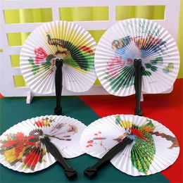 Chinese Style Products Decorative Printed Favour Elegant Party Handmade Folding Fan Chinese paper fan Paper Folding Hand Fan Chinese Style