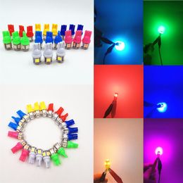 50Pcs Led Car 12v Lampada Light T10 5050 Super light 194 168 w5w T10 Led Parking Bulb Auto Wedge Clearance Lamp251J