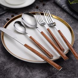 Dinnerware Sets Silverware Flatware Cutlery Set Durable Stainless Steel Tableware Spoon Fork Knife Dishwasher Safe For Home Kitchen