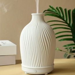 1pc USB Ultrasonic Aromatherapy Humidifier Simple Style White Resin Ultrasonic Aromatherapy Machine Humidification