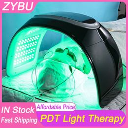 7 Colours Bio Pdt Led Photon Infrared Home Use Skin Care Nano Spray Face Mask Led Light Therapy Machine For Whitening Wrinkle Remove Facial Rejuvenation