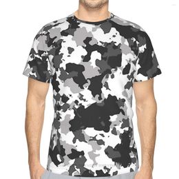 Men's T Shirts Snow Winter Camouflage Summer Mens 3D Printed Loose Polyester Tshirt Quick-drying Short Sleeve Breathable Clothes