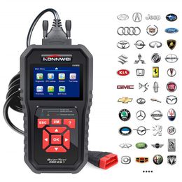 Auto OBD2 Scanner diagnostico automatico ODB2 Controllo motore Automotive Lettore di codice auto Nero Strumento diagnostico universale OBD per auto KW850219o