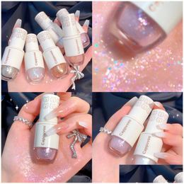 Other Health Beauty Items 6 Colours Glitter Liquid Eye Shadow Highlighter Waterproof Pearlescent Shiny Eyeshadow Sequins Lying Silk Dhky3