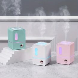 1pc 180Ml Usb Colourful Night Light Humidifier, Home Office Desktop Mini Humidifier, Ultrasonic Atomizer Hotel Small Night Light Intelligent Fragrance Instrument