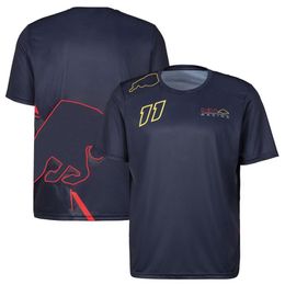 F1 racer T-shirt Team uniform Men's fan racing uniform Short-sleeved quick-drying T-shirt logo can be customized286f