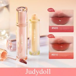 Lipstick Judydoll Cherry Pink Mirror Water Lip Gloss Lip Glaze Jelly Transparent Waterproof Liquid Lipstick Oil Nude Clear Tint Makeup 230727