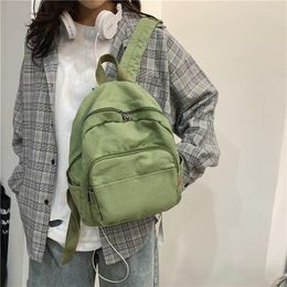 School Bags 2023 Women's Backpack Denim Travel Backpacks Female College Schoolbag Student For Girls Retro Canvas Backbag