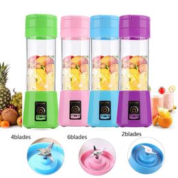 380ml USB Portable Juicer Blender Cup 6 Blades Electric Automatic Smoothie Vegetable Fruit Citrus Orange Juice Maker Cup Mixer Mac2751