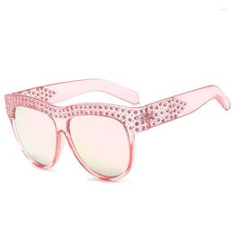 Sunglasses Sun Glasses Men Square Diamonds Women Oversized Rhinestone Glitter Crystal Eyewear De Sol Oculos UV400