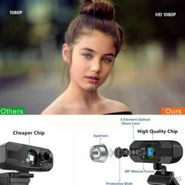 Webcams Webcam Web Camera With Microphone PC Camera 1080p 4K Web For Computer Full For PC Web Webcam Camera R230728
