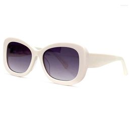 Sunglasses For Women 2023 Designer Brand Design Acetate Frame Luxury Gradient Summer Shades Vacation Outdoor Eyewear With Cases