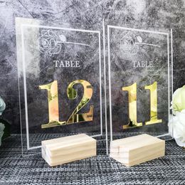 Other Event Party Supplies Clear Acrylic Wedding Table Numbers Gold Silver Mirror Table Numbers Acrylic Sign Wedding Decor Clear Acrylic Wedding Signage 230728