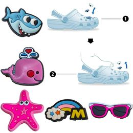 Shoe Parts Accessories Pattern Charm For Clog Jibbitz Bubble Slides Sandals Pvc Decorations Christmas Birthday Gift Party Favours Pink Otupa