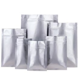 Packing Bags 100Pcs Aluminium Foil Bag Flat Heat Sealing Vacuum Sealer Food Storage For Foods Coffee Tea Beans Drop Delivery Office Sch Otria