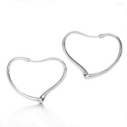 Hoop Earrings 925 Sterling 29mm Silver Romantic For Women Round Circle Earring Piercing Earings Personalised Trend Jewellery