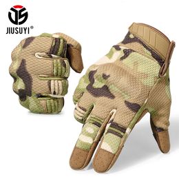 Cycling Gloves Military Tactical Hunting Gear Airsoft Fishing Archery Camping Shooting Working Cycling Shell Mittens Male Full Finger Gloves 230728