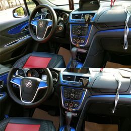 Car-Styling Carbon Fibre Car Interior Centre Console Colour Change Moulding Sticker Decals For buick encore OPEL VAUXHALL MOKKA209S
