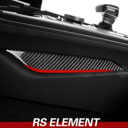 Car Interior Moulding Carbon Fibre Gear Shift Control Panel Side Cover Trim Auto Sticker Car Styling for Audi A4 A5 2017-2022240k