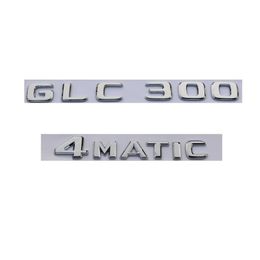 for Mercedes Benz GLC300 4MATIC Chrome Letters Number Trunk Emblem Badge Emblems311I