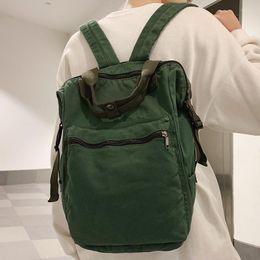 Backpack Cool Canvas Women Men Green Vintage College Fashion Ladies Male Travel Trendy Retro Book Bag Girl Boy Laptop School