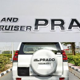 For Toyota 2018-2020 Land Cruiser Prado Tail Emblem Car 3D Badge Sticker Rear Trunk Letter Logo Decal2517