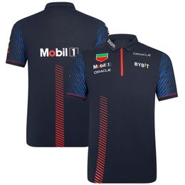 Cycling Shirts Tops Formula One Team Official Website The same sapphire blue shortsleeved Tshirt polo shirt 230728