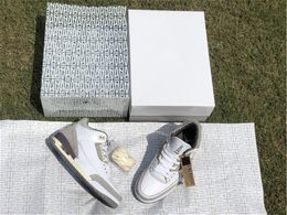 A Ma Maniere x Authentic 3 Shoes Men Medium Grey Violet Ore White Fragment Mocha UNC Racer Blue Outdoor Sneakers With Original Box