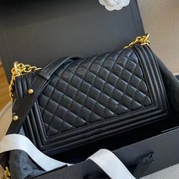 Handbag Women Luxury Designer CC satchel tote bags fashion handbag sheepskin leather caviar quilted flap diamond lattice chain slant shoulder bags LE Boy handbag