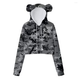 Men's Hoodies Bear Ears Cropped Sweatshirt Women's Sweater Sexy Fashion Hoodie Sportswear Trend 19