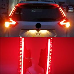 1Pair For Nissan Xtrail X-trail X trail Rogue 2014 - 2020 LED DRL Rear Bumper tail light fog lamp Brake Lights Signal lamp198O