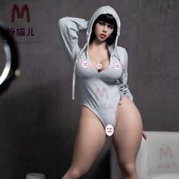 Sex Toys for Men Women Doll Massager Masturbator Vaginal Automatic Sucking Big Fat Lady Full Silicone Solid with Large Chests and Buttocks Can Insert Beautiful Frien