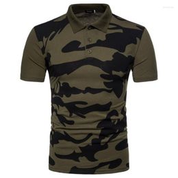 Men's Polos Summer Military Polo Shirts Fashion Slim Fit Short Sleeve Casual Camouflage Quick-Dry Male Clothing Streetwear
