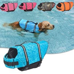 Safety Dog Life et Summer Printed Pet Dog Life Vest Swimming Wear Safety Clothes Outdoor Puppy Big Dog Clothing Vest XXS-XXL L230621