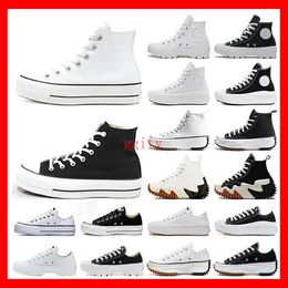 Scarpe di tela anni '70 Sneaker da uomo scarpe da donna Scarpe casual Convers Sneaker con fondo spesso Scarpe con plateau 1970 Designer Nero Bianco Scarpe Run Star Motion